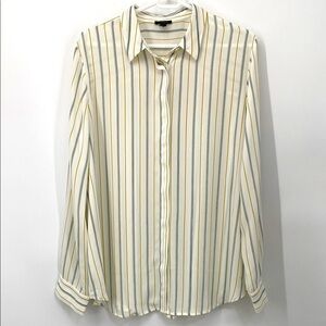 Ann Taylor Button Front Blouse Size XL NWT